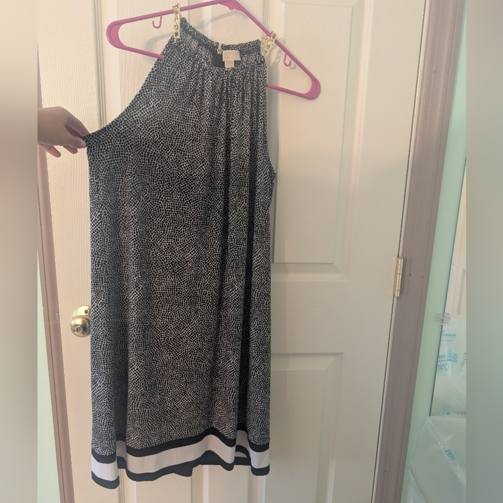 Michael Kors Medium Black and White Women's Dress